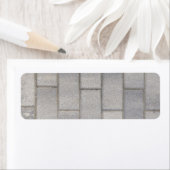 Gray Brick Cement Sidewalk Etiket (Insitu)