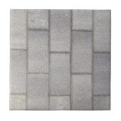 Gray Brick Cement Sidewalk Tegeltje (Voorkant)