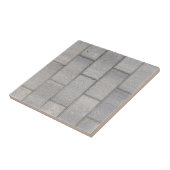 Gray Brick Cement Sidewalk Tegeltje (Zijkant)