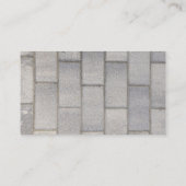 Gray Brick Cement Sidewalk  Visitekaartje (Achterkant)
