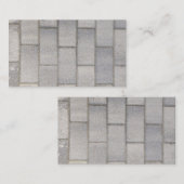 Gray Brick Cement Sidewalk  Visitekaartje (Voorkant / Achterkant)