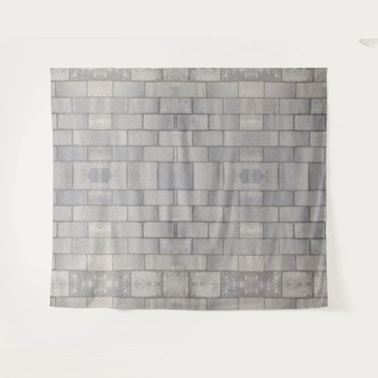 Gray Brick Cement Sidewalk Wandkleed (Voorkant (horizontaal))