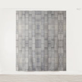 Gray Brick Cement Sidewalk Wandkleed (Voorkant)