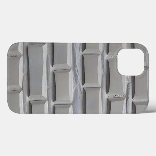 Gray Brick Design iPhone Case Minimal Style (Achterkant (horizontaal))