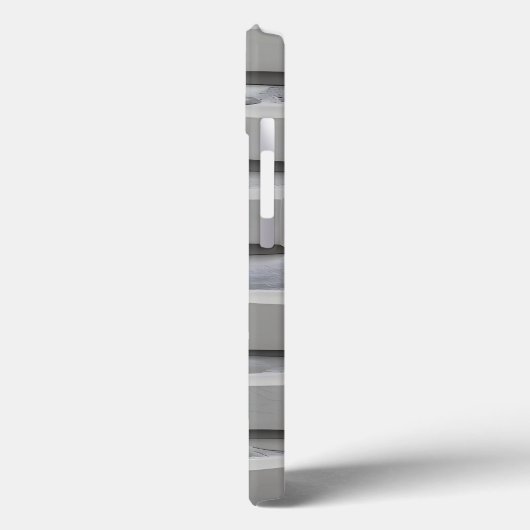 Gray Brick Design iPhone Case Minimal Style (Achterkant / Links)