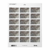 Gray Brick Wall Grunge Bricks Background Texture Etiket (Full Sheet)
