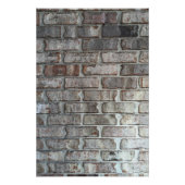 Gray Brick Wall Grunge Bricks Background Texture Poster (Voorkant)