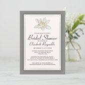 Gray Bridal Shower Invitations Kaart (Staand voorkant)