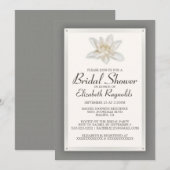 Gray Bridal Shower Invitations Kaart (Voorkant / Achterkant)
