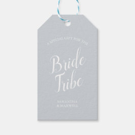 Gray Bridesmaid-kaartje Cadeaulabel