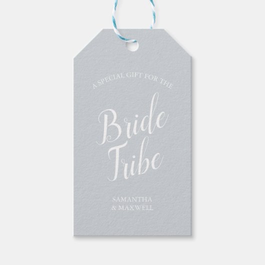 Gray Bridesmaid-kaartje Cadeaulabel (Voorkant)