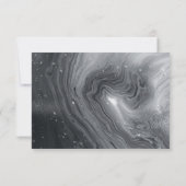 Gray & Brown Cream Marble Retirement Bedankt Notitiekaartje (Achterkant)