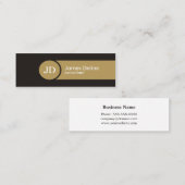 Gray Brown Monogram Consultant Visitekaartje (Voorkant / Achterkant)