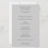 Gray Budget Foto Botanical Lijst Wedding (Achterkant)