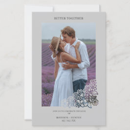 Gray Budget Foto Botanical Lijst Wedding