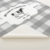 Gray Buffalo Pset Boerderij Koe Sherpa Blanket Sherpa Deken (3/4)