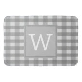 Gray Buffalo Pset Monogram Bath Mat (Voorkant)