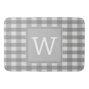 Gray Buffalo Pset Monogram Bath Mat