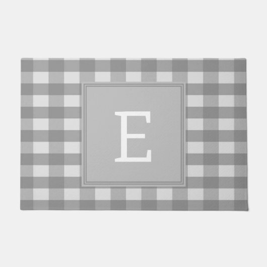 Gray Buffalo Pset Monogram Doormat Deurmat (Voorkant)