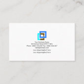 Gray Building Blocks Red Pillar Engineering Visitekaartje (Achterkant)