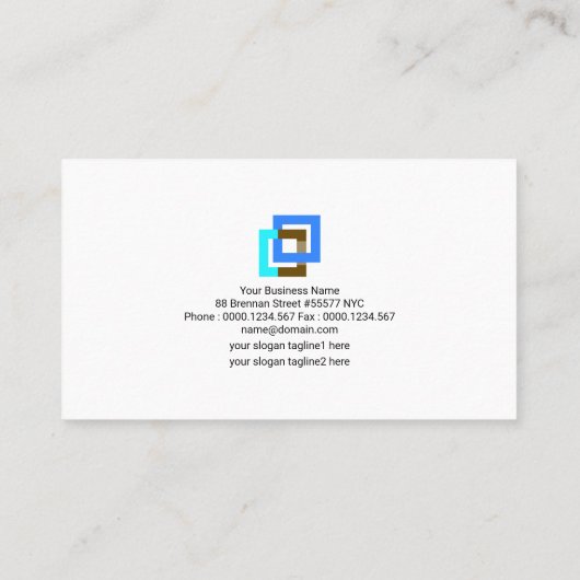 Gray Building Blocks Red Pillar Engineering Visitekaartje (Achterkant)