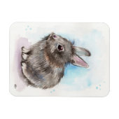 Gray Bunny Magneet (Horizontaal)