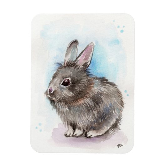 Gray Bunny Magneet (Verticaal)