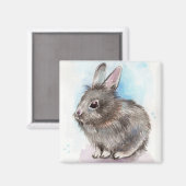 Gray Bunny Magneet (Voorkant / Achterkant)