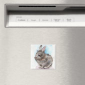 Gray Bunny Magneet (Insitu (Vaatwasser))
