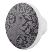 Gray Bunny Rabbit Cabinet Knob Originele Kunst Keramische Knop (Rechts)