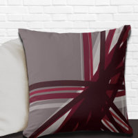 Gray Burgundy Artistic Abstract