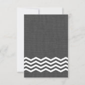 Gray Burlap RSVP (Voorkant)
