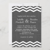 Gray Burlap Wedding Invitation Kaart (Voorkant)