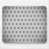 Gray Burlap Whimsical Hearts Rustic Farmhouse Muismat (Voorkant)