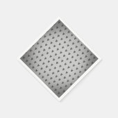 Gray Burlap Whimsical Hearts Rustic Farmhouse Servet (Hoek)