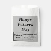 Gray Business Brand Father's Day Paper Bag Bedankzakje (Voorkant)