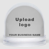 Gray Business Brand on Snow Globe Sneeuwbol (Voorkant)
