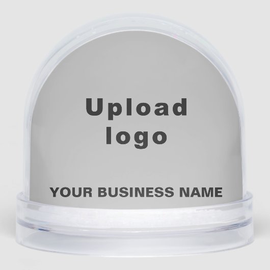 Gray Business Brand on Snow Globe Sneeuwbol (Voorkant)