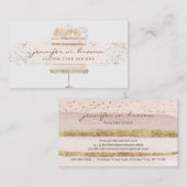 Gray Cake Decoration Bakery Pastry Patisserie Visitekaartje (Voorkant / Achterkant)