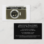Gray Camera Fotografie Visitekaartjes (Voorkant / Achterkant)