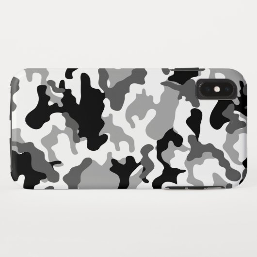 Gray Camo Case-Mate iPhone Case (Achterkant (horizontaal))