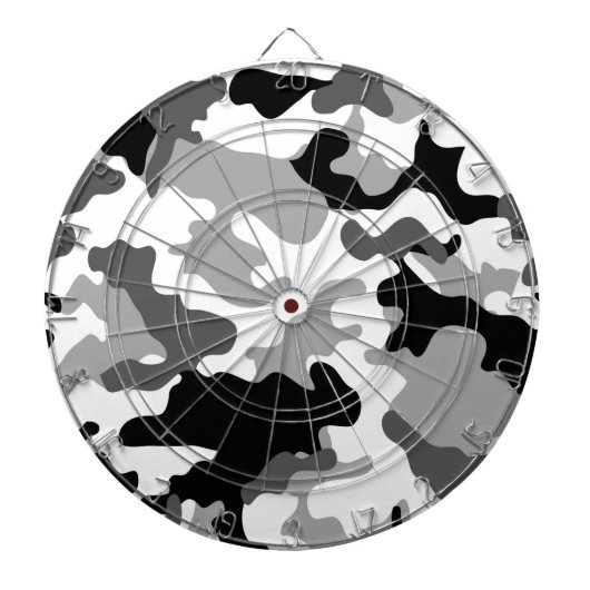 Gray Camo Dartboard Dartbord (Voorkant)