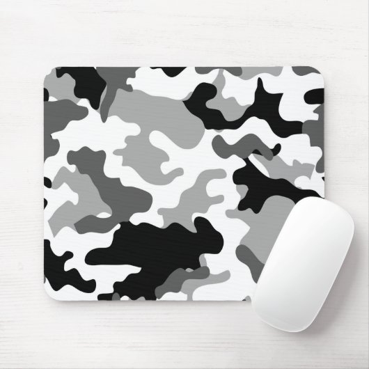 Gray Camo Mousepad Muismat (Met muis)