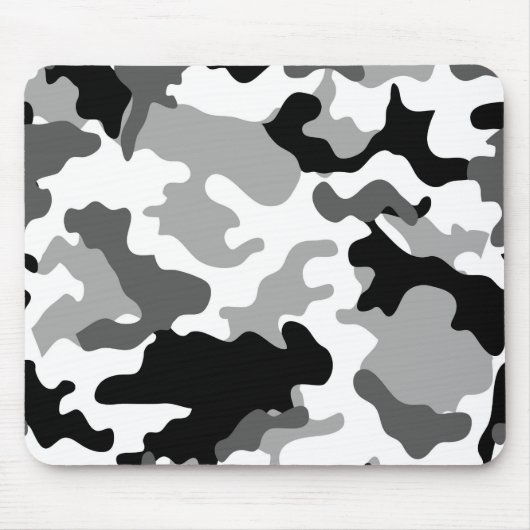 Gray Camo Mousepad Muismat (Voorkant)