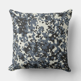Gray Camo Pattern Pillow Kussen