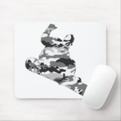 Gray-Camo-Snowboarder Muismat (Met muis)