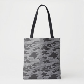 GRAY CAMO TOTE BAG
