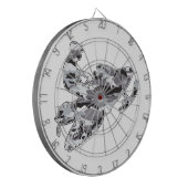 Gray Camoflage Snowmobiler Dartbord (Voorkant Links)