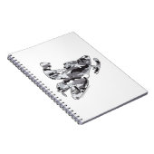 Gray Camoflage Snowmobiler Notitieboek (Rechterzijde)