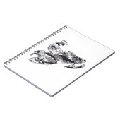 Gray Camoflage Snowmobiler Notitieboek (Linkerzijde)